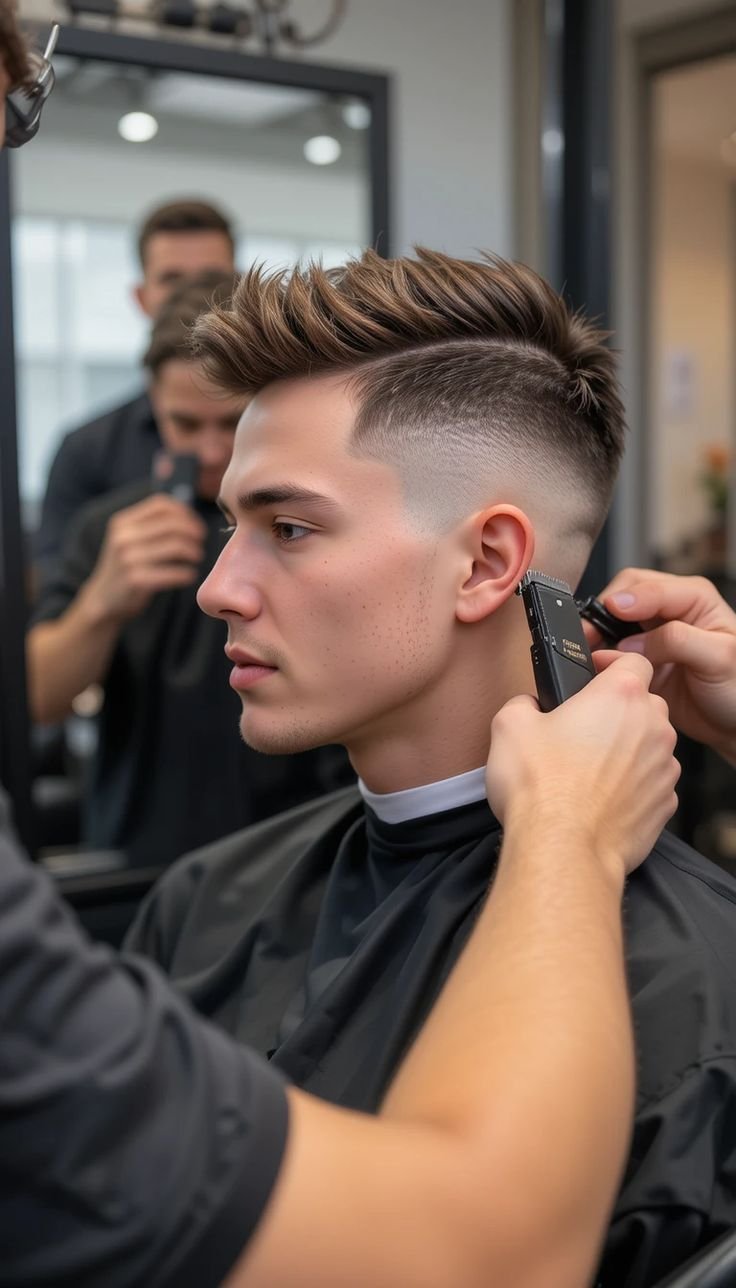 Kavitha Men's Salon Interior